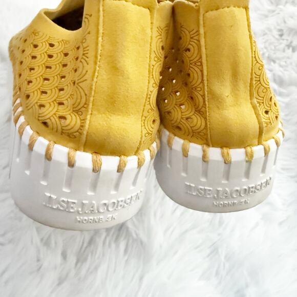 ILSE JACOBSEN | Tulip Perforated Slip-On Sneaker Platform Goldenrod Yellow | 40 - Picture 7 of 10